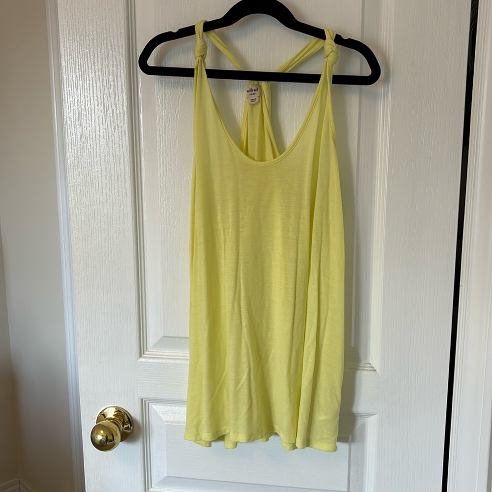 Wilfred Scoop Neck Knot Tie Back Tank